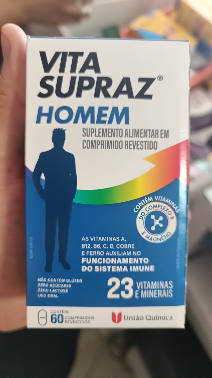Imagem do Produto Vita Supraz Homem 60 Comprimidos Revestidos - União Química